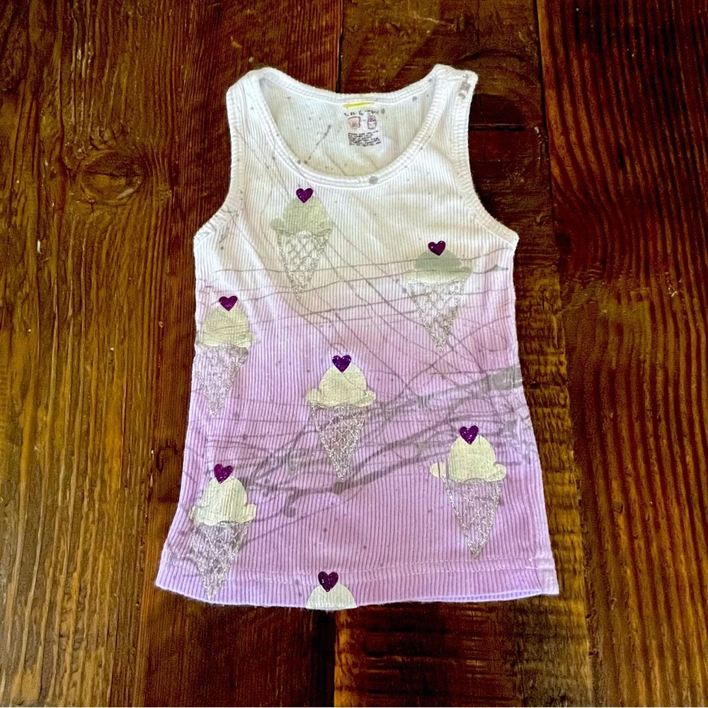 Baby Girl Matching Set purple / silver splatter design - Picture 2 of 7
